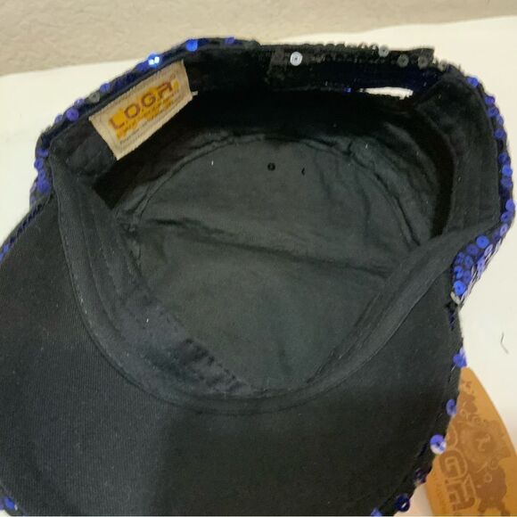 New l.o.g.r sequin blue hat adjustable - Picture 3 of 4
